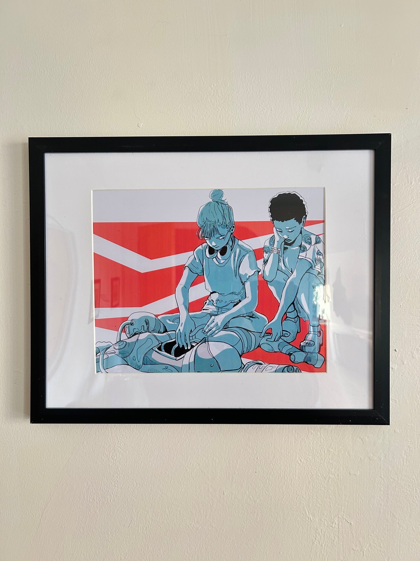 "Repair" Framed Illustration Print