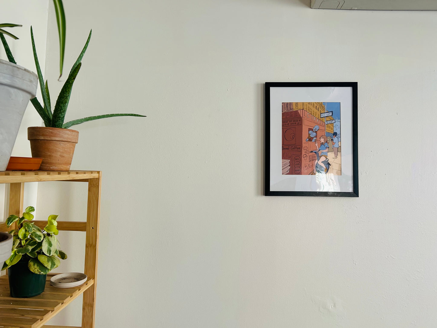 "RoboCoffee" Framed Illustration Print