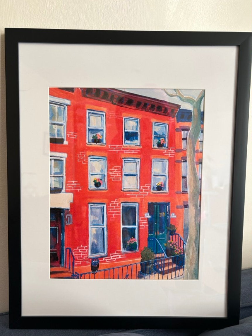 Brooklyn Brownstone Framed Print - 11"x14"