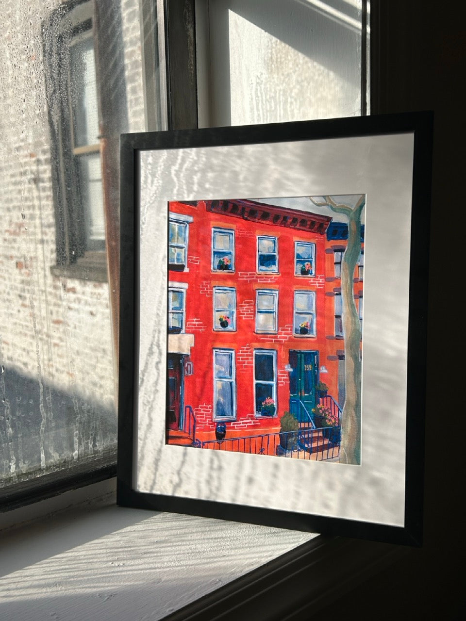 Brooklyn Brownstone Framed Print - 11"x14"