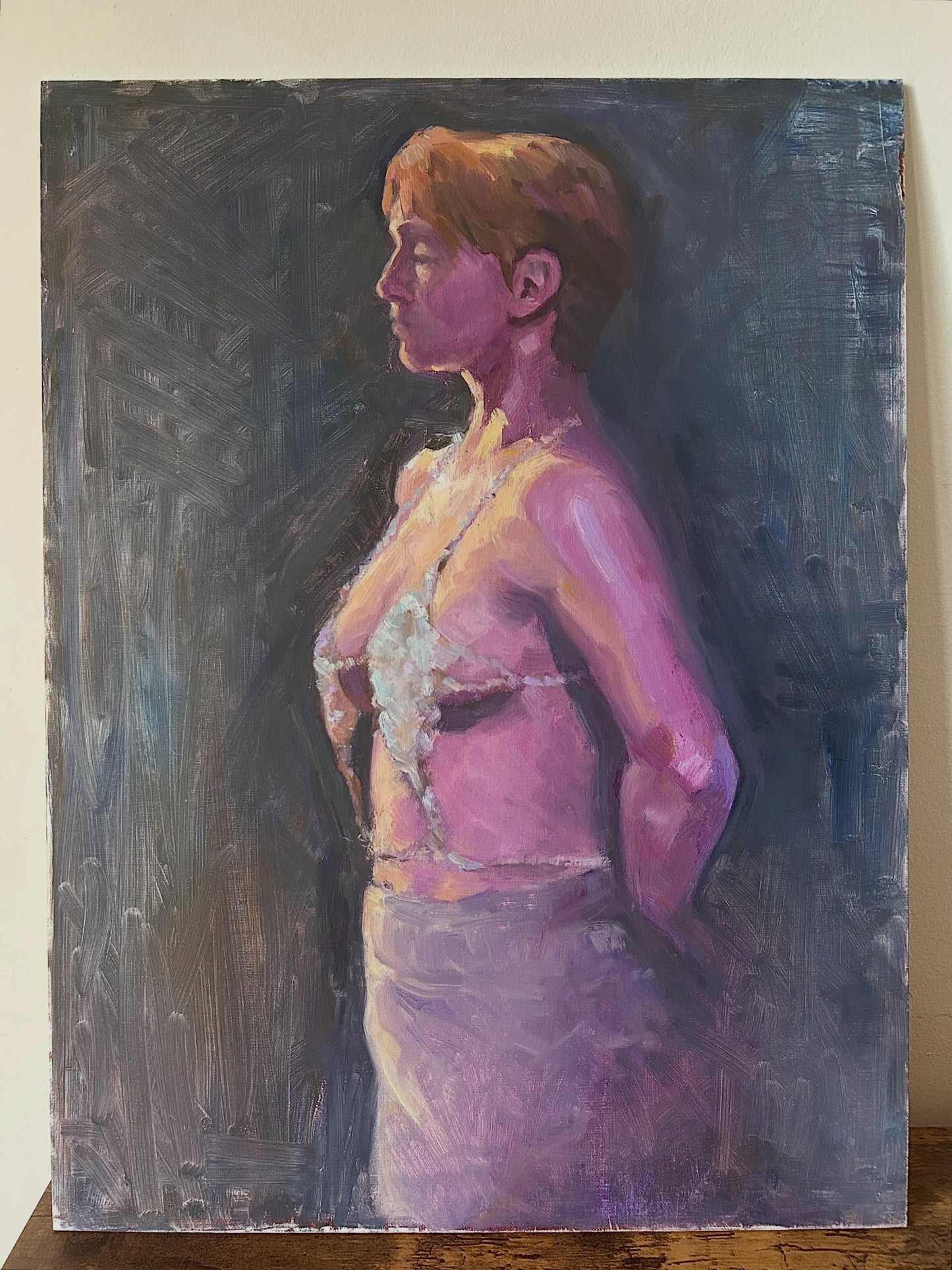 Woman in Sparkling Top