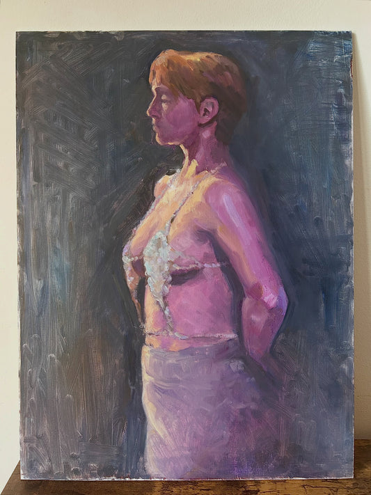 Woman in Sparkling Top