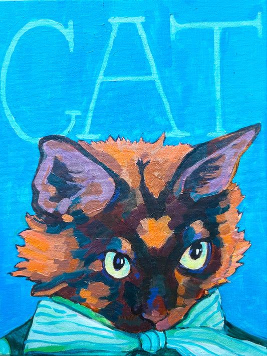 CAT Illustration Framed Print