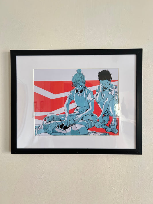 "Repair" Framed Illustration Print