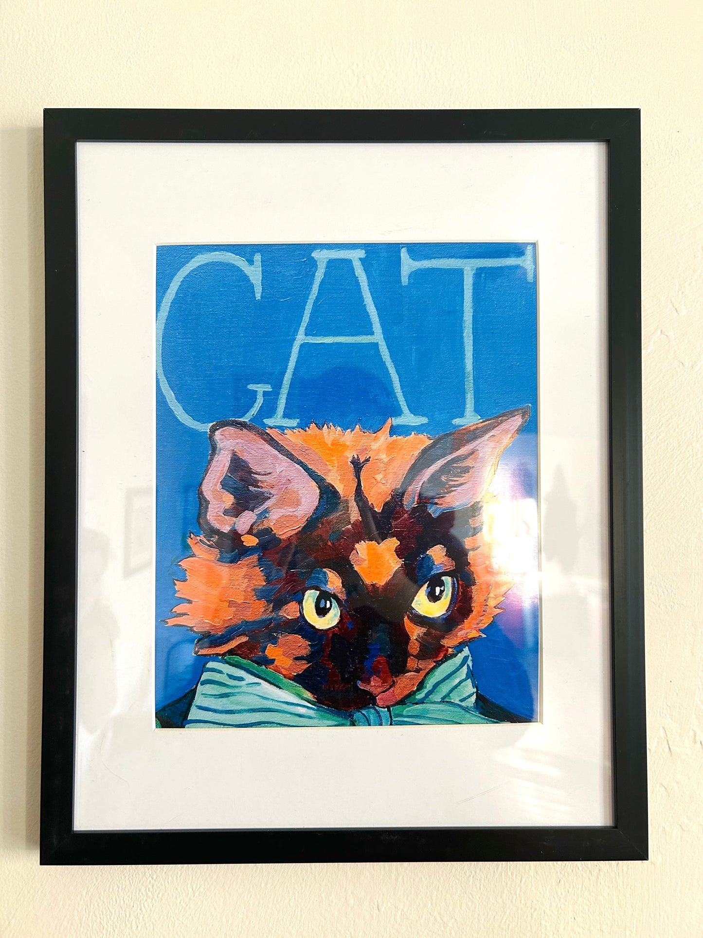 CAT Illustration Framed Print