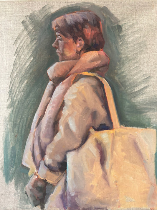 Woman in Scarf - Figure Study